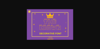 The Crown Font Poster 1