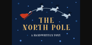 The North Pole Font Poster 1