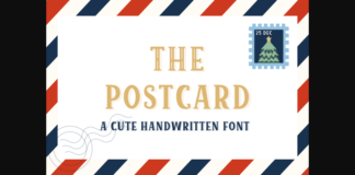 The Postcard Font Poster 1