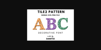 Tile 2 Pattern Font Poster 1