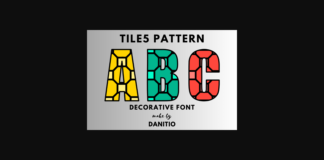 Tile5 Pattern Font Poster 1