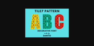 Tile7 Pattern Font Poster 1