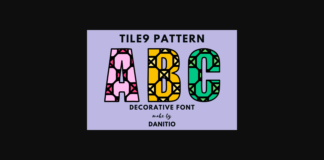 Tile9 Pattern Font Poster 1