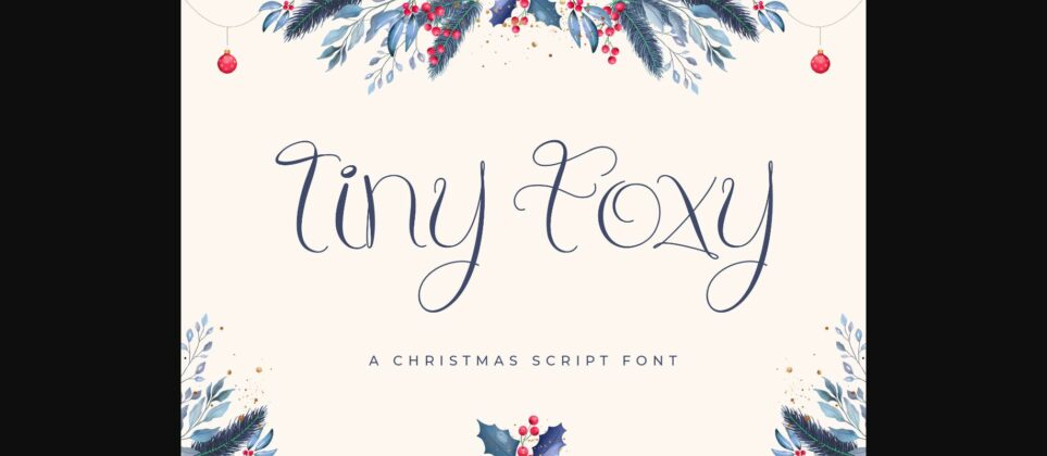 Tiny Foxy Font Poster 3