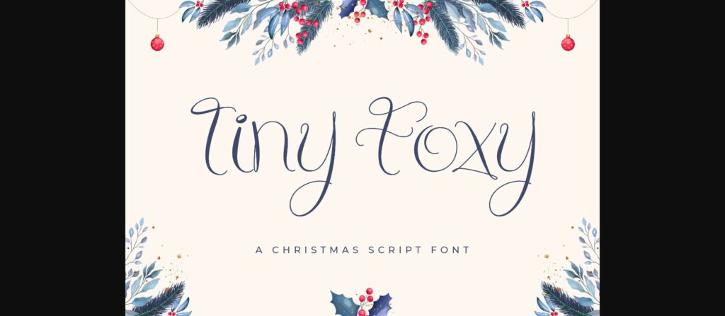 Tiny Foxy Font Poster 1