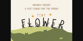 Tiny Flowers Font Poster 1