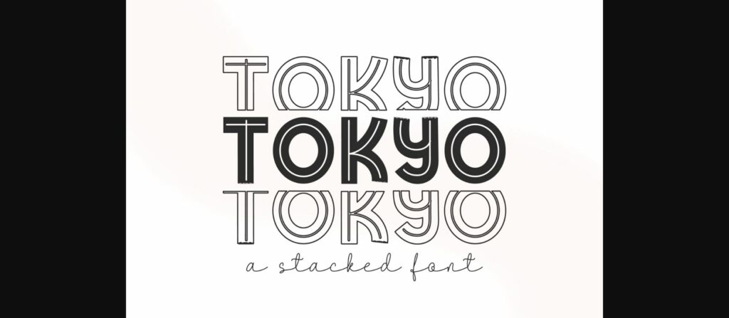 Tokyo Font Poster 3