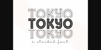 Tokyo Font Poster 1