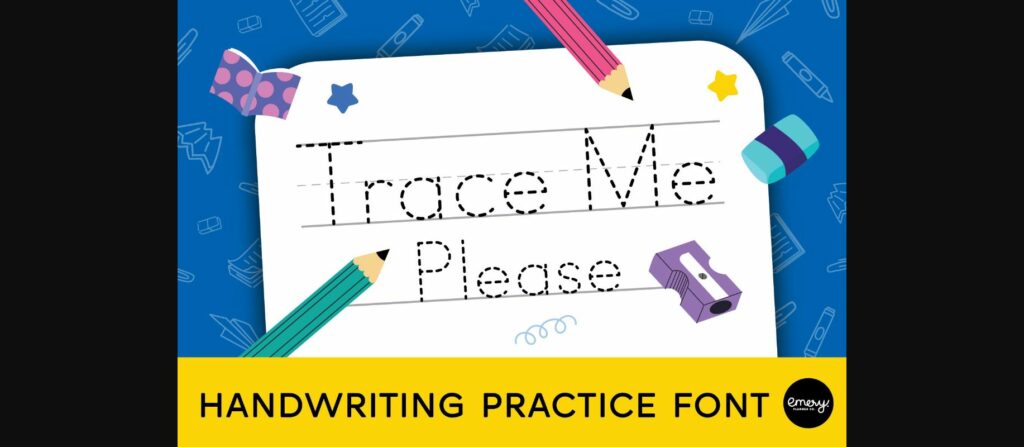 Trace Me Please Font Poster 3