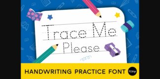 Trace Me Please Font Poster 1