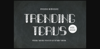 Trending Terus Font Poster 1