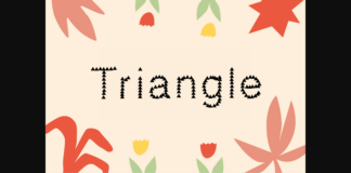 Triangle Font Poster 1