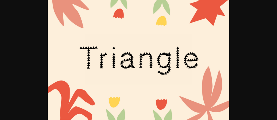 Triangle Font Poster 1