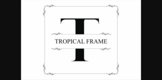 Tropical Frame Font Poster 1