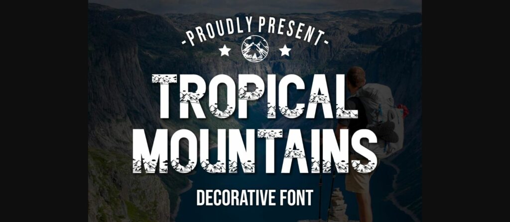 Tropical Montains Font Poster 3