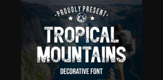 Tropical Montains Font Poster 1