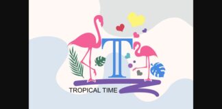 Tropical Time Font Poster 1