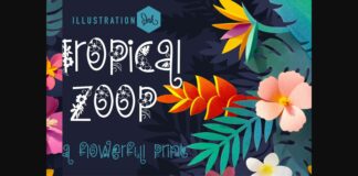 Tropical Zoop Font Poster 1