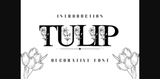 Tulip Font Poster 1