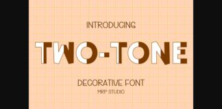 Two Tone Font Poster 1