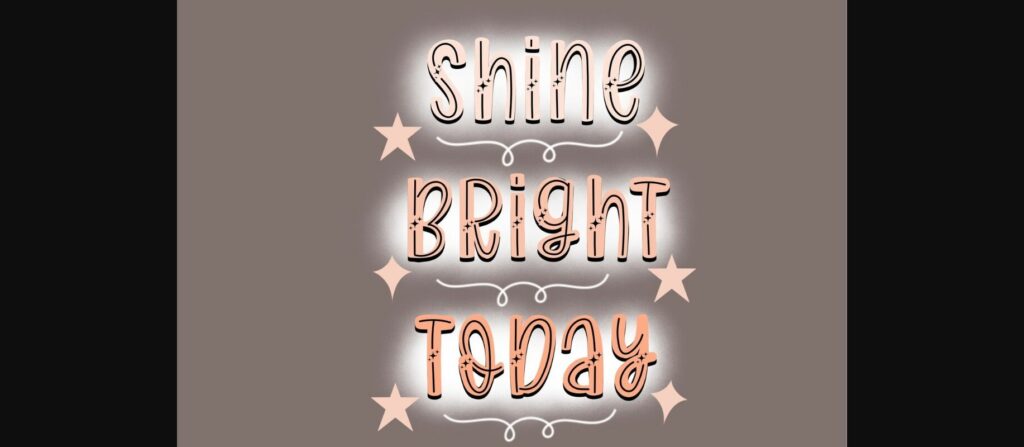 Twrinkle Bright Font Poster 4