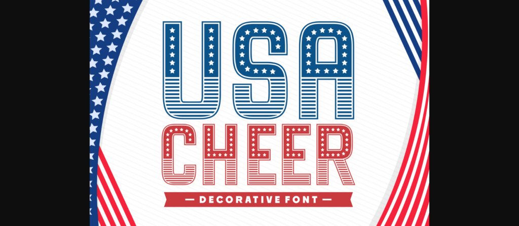 Usa Cheer Font Poster 1