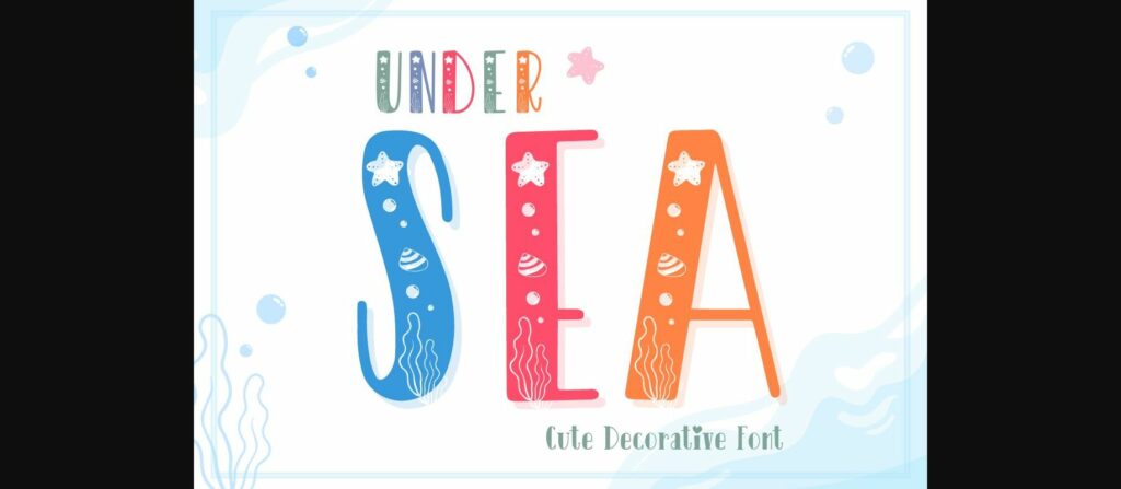 Under Sea Font Poster 3