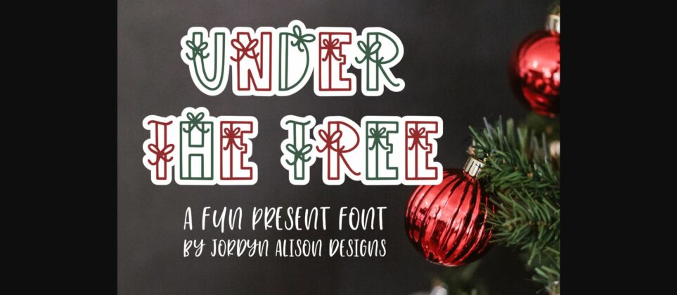 Under the Tree Font Poster 3