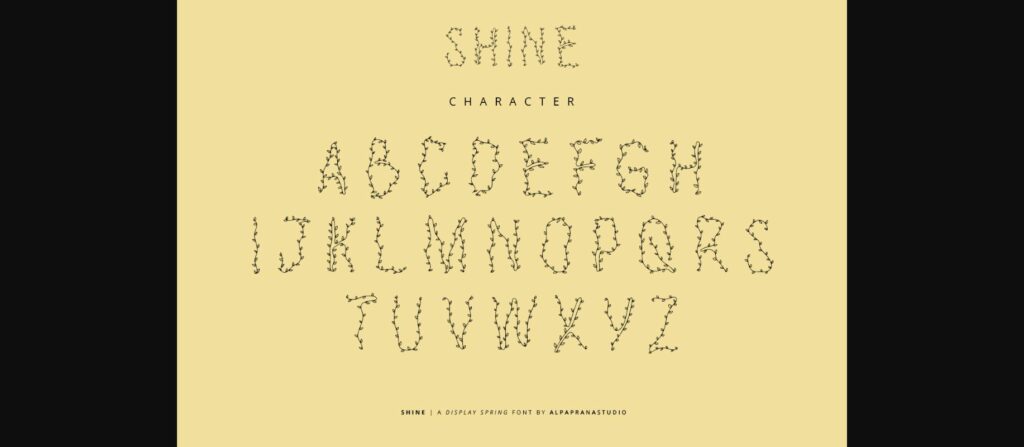 Shine Font Poster 11