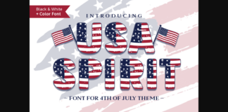 Usa Spirit Font Poster 1