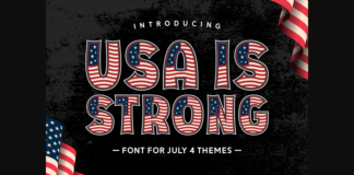 Usa is Strong Font Poster 1