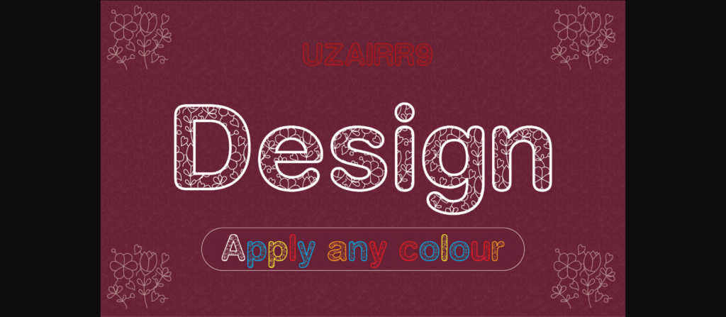 Uzairr9 Font Poster 1