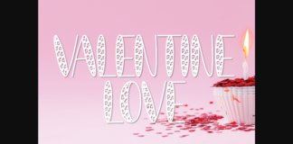 Valentine Love Font Poster 1