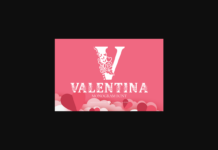 Valentina Monogram Font Poster 1