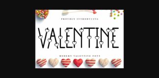 Valentine Font Poster 1