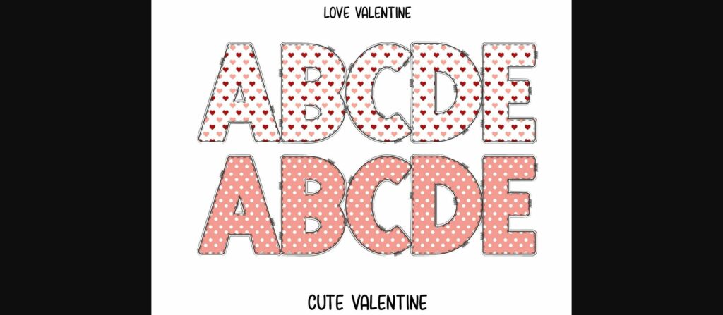 Valentine Font Poster 6