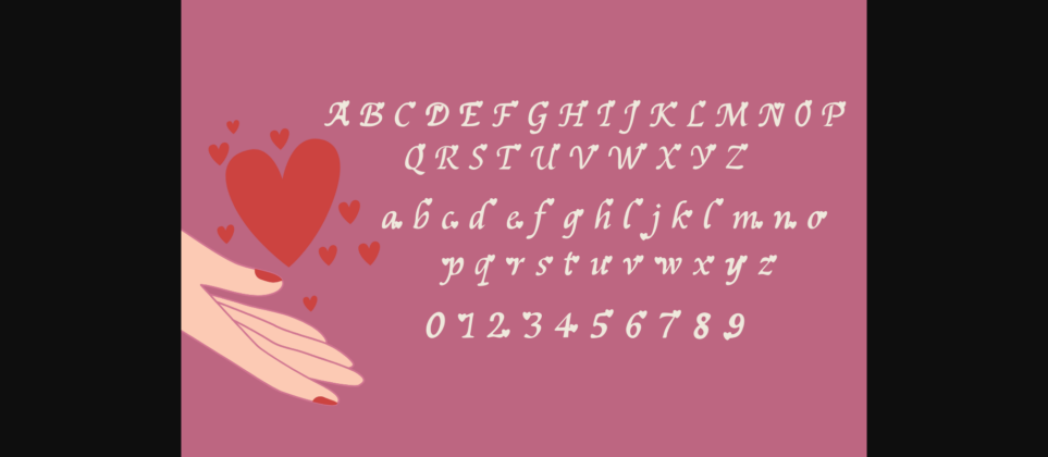 Valentine Font Poster 8