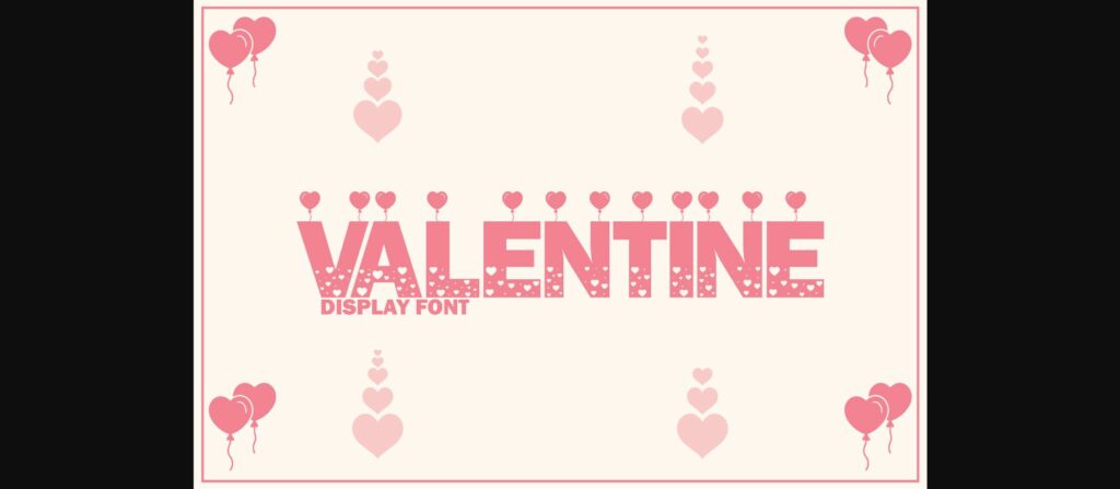 Valentine Font Poster 1