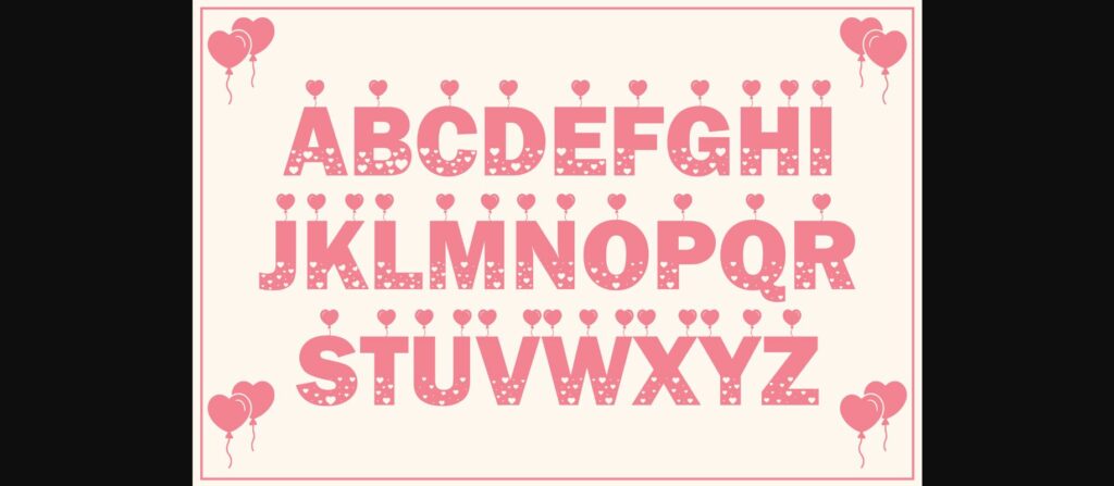 Valentine Font Poster 2