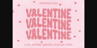 Valentine Font Poster 1