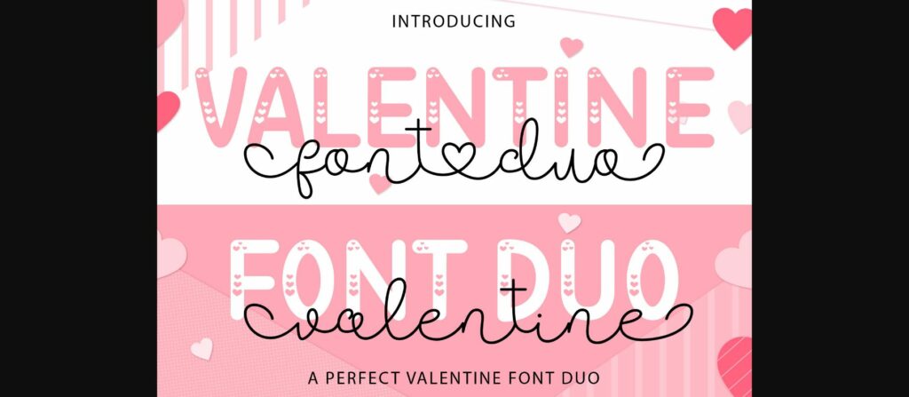 Valentine Font Poster 3