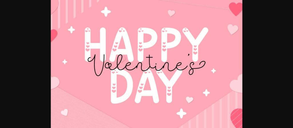 Valentine Font Poster 5