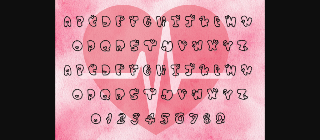 Valentine Font Poster 4