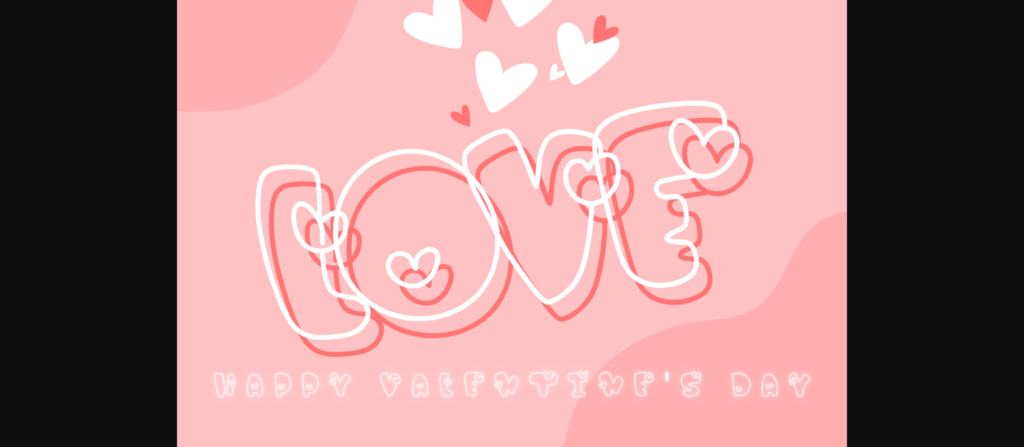 Valentine Font Poster 5