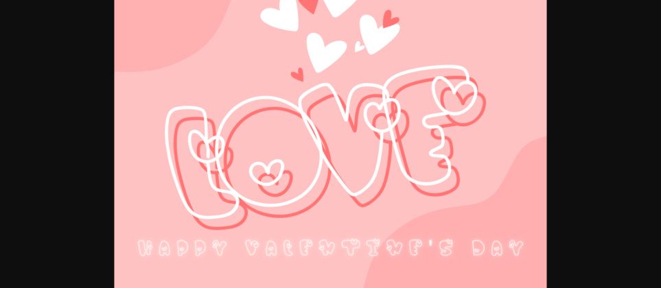 Valentine Font Poster 5