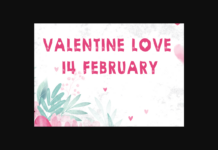 Valentine Love Font Poster 1