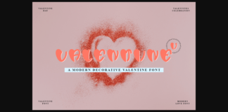 Valentine One Font Poster 1