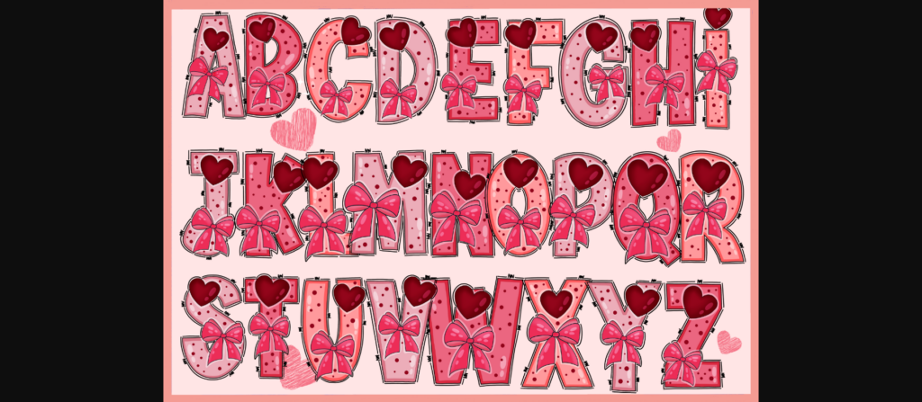 Valentines Cute Font Poster 4