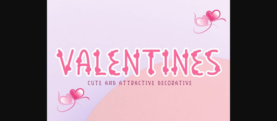 Valentines Font Poster 1