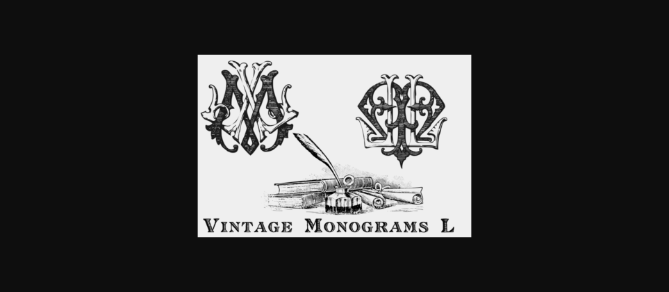 Vintage Monograms L Font Poster 6